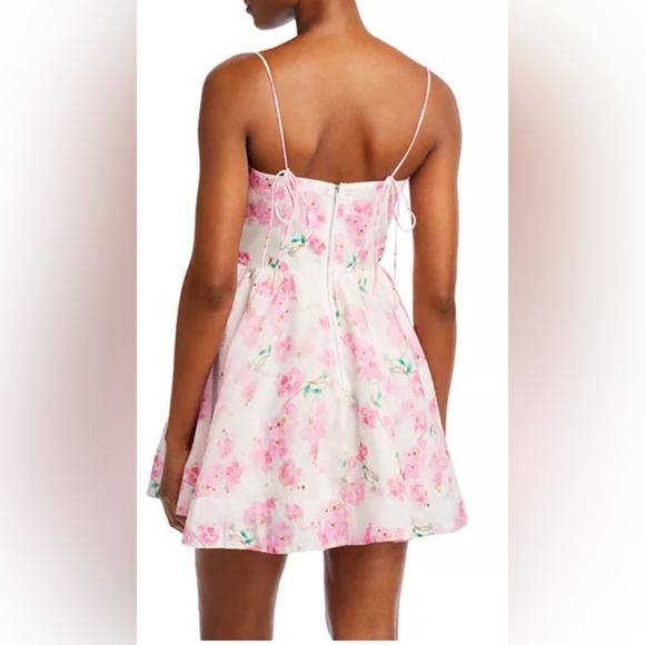 Bardot Elsie Corset Floral Pink and White Mini Dress size XXL (12) - Picture 2 of 7